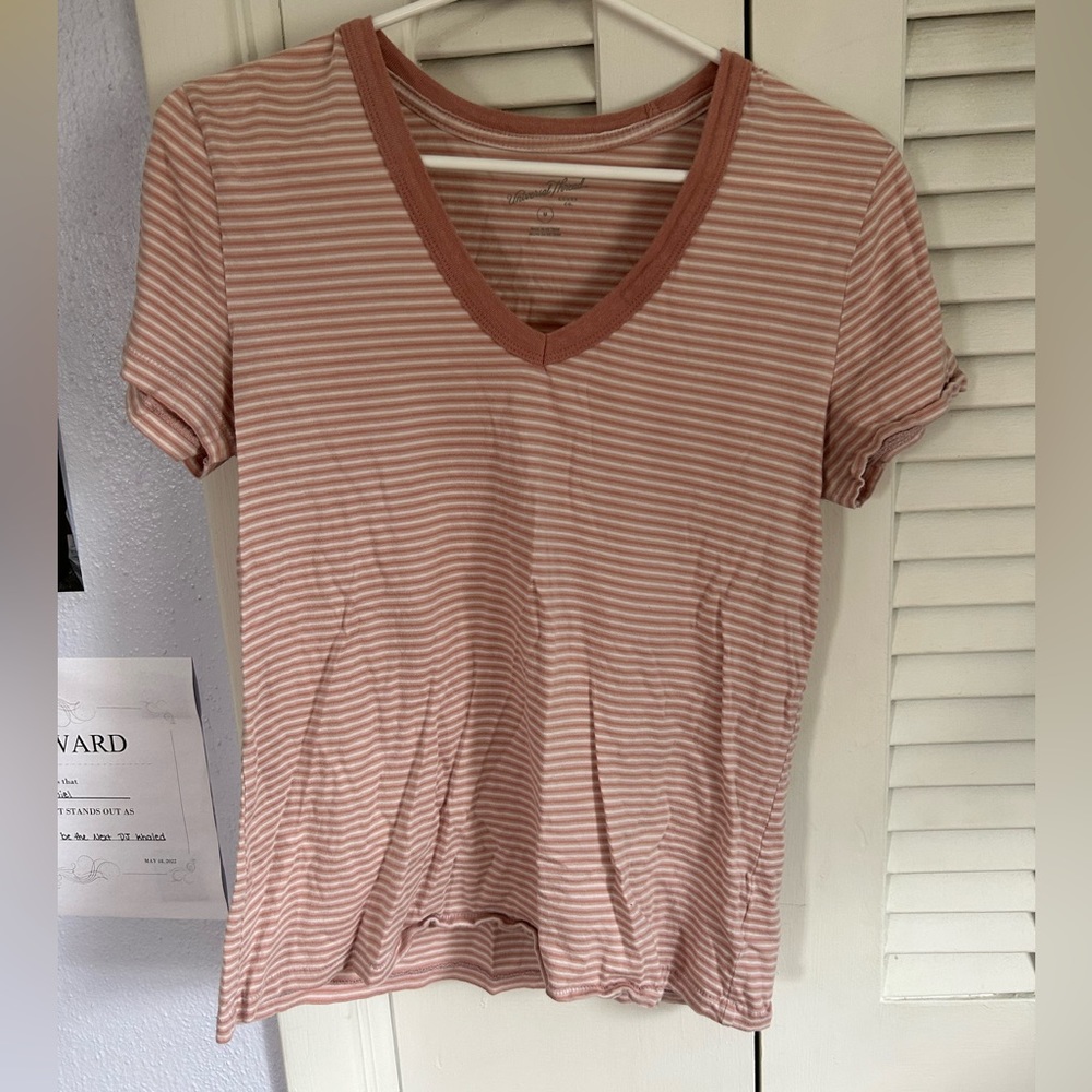 Universal Thread Pink Striped T-shirt